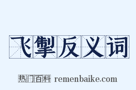 飞掣反义词是什么意思的图片